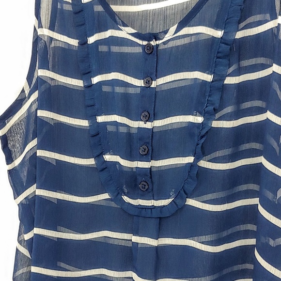 Gap | Striped Sheer Tank Top | S - Picture 4 of 7